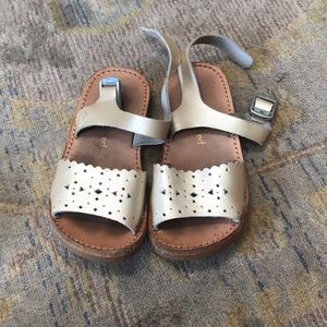 Freshly Picked Gold Laser Cut sandals